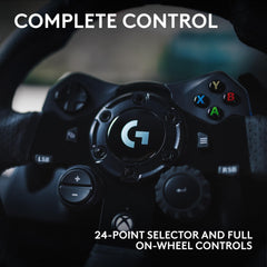 Logitech G923 Trueforce Gaming Racing Steering Wheel with Pedals, Power Feedback up to 1000 Hz, Responsive Pedal, Dual Clutch System, for Xbox Series X|S, Xbox One/PC, UK Plug - Black