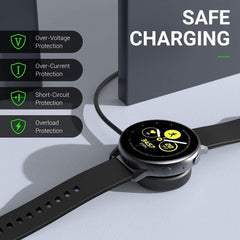 Compatible with Samsung Galaxy Watch 7 FE/7/6/6 Classic / 5/5 Pro/4/4 Classic/3 Charger,Wireless Charging Cable Dock for Samsung Galaxy Watch Active/Active 2-100cm