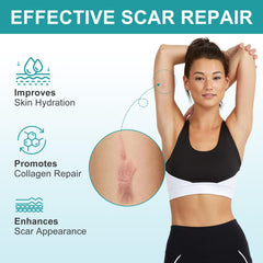 Silicone Scar Tape Silicone Scar Sheets Reusable Professional Reusable Silicone Scar Strip Scar Removal Treatment for C-Section, Keloid, Burn, Acne, Surgical Scars (1.6" x 60"-1.5M)