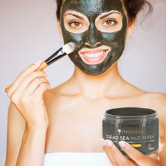 PraNaturals Dead Sea Mud Mask 550g Organic, Natural & Vegan, Cruelty-Free Cosmetic - Mineral-Rich, Hydrates, Detoxifies & Deeply Cleanses Skin Anti-Ageing, Suitable for All Skin Types