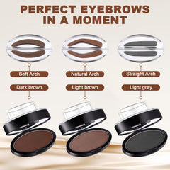 Eyebrow Stamp Kit with Brow Powder