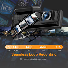 Miofive Mini S 4K HDR Dash Cam Front, Wi-Fi 6 Car Camera with GPS & Bluetooth, Super Night Vision, 24/7 Parking Mode, Loop Recording, Speed Camera Alerts(UK), Supports Up to 512GB.