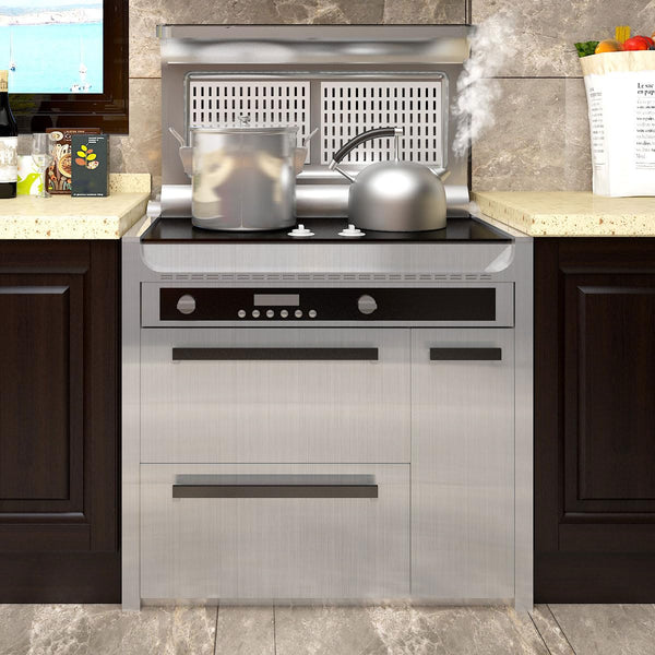 Yenhome Adhesive Film Furniture Silver Matt Metallic Extra Wide Self-Adhesive Film Furniture Silver for Kitchen Vinyl Worktop Kitchen Foils Brushed Stainless Steel for Table Cabinet Fridge 60 x 500 cm