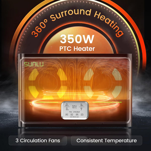SUNLU S4 Filament Dryer for 4 Spools, Up to 70°C & 360° Surround Heating