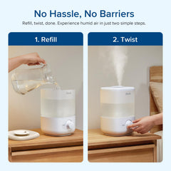 Levoit Humidifier for Bedroom, 23dB Ultra Quiet, Top Fill