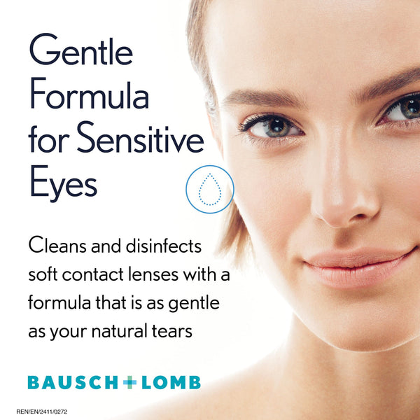 ReNu Multi-Purpose Contact Lens Solution 240 Ml - For Soft Contact Lenses Comfortable Wear, Gentle On Sensitive Eyes, Clean, Disinfect, Rinse, Lubricate And Store Your Lenses, Lens Case Included