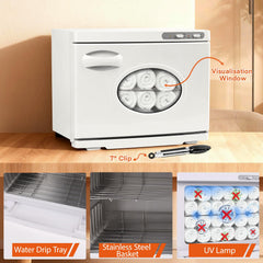 iklestar Hot Towel Warmer, 23L Professional Spa Towel Heater Cabinet with Clip, Extra Large Estheticians Towels Heating Machine for Massage Salon Barbershop, White