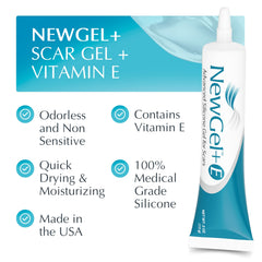 MyNewGel Advanced High-Potency Silicone Scar Gel with Vitamin E for Old, New Scars, Surgery, Keloids, Burns, and Facial Blemish Scars, NewGel Plus by MyNewGel (15 Grams) - 0.50 oz
