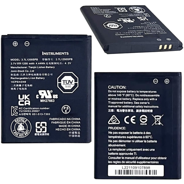 Aousavo 3.7L1200SPB Replacement Battery Compatible with Texas Instruments Battery TI-Nspire CX and CX CAS and CX II CAX, TI-84 Plus CE