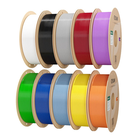 eSUN PLA Filament 1.75mm,10KG PLA Basic 3D Printing Filament,1KG per Spool