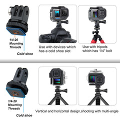 SOONSUN Waterproof Case for GoPro Hero 13/12/11/10/9 Black, 196FT/60M Underwater Protective Diving Housing With Bracket Screw Accessories