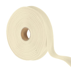 YELARXI Double Fold Bias Tape for Sewing, Quilt Binding Cotton Bias Tape Double Fold 1 Inch 25 Yards Fit for Hemming Seaming DIY Crafts Piping - (Beige)