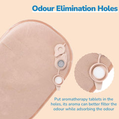 Heagimed 20 Pack Stoma Bags, 15-60mm One-Piece Drainable Stoma Bag with Exhaust and Deodorising Holes Closure for Ileostomy Stoma Care (Including 20 X Aromatherapy Tablets)