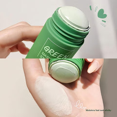 OunTechGlory 2PCS Green Tea Deep Cleanse Mask Stick, Deep Cleansing & Blackhead Remover, Green Tea Face Mask Stick, Moisturizes & Purifies Skin for Men & Women, Deep Cleansing Facial Pores for Skin