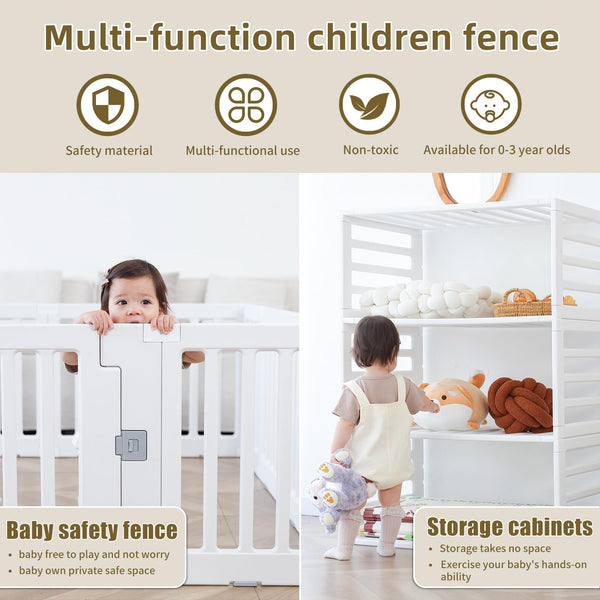 Gupamiga Playpen Baby Playpen Baby Safety Activity Centre for Indoor or Outdoor Use 150 x 180 cm