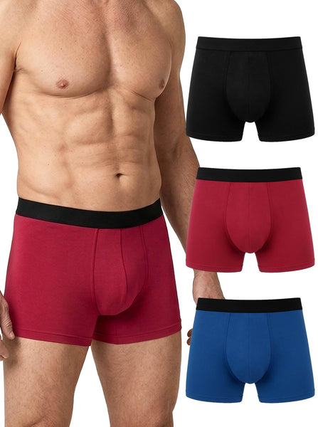 Hellomamma Mens Incontinence Underwear Washable Cotton Boxer Briefs 3 Packs