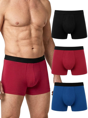 Hellomamma Mens Incontinence Underwear Washable Cotton Boxer Briefs 3 Packs