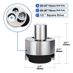 Spurtar Stud Remover 6 mm to 19 mm Bolt Extractor Nut Puller Tool Removing Broken or Seized Studs