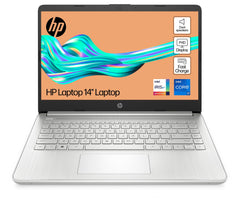 HP 14" Laptop | Intel Core i7-1255U Processor | 16 GB RAM | 512 GB SSD | Intel Iris Xe Graphics | FHD Display | Up to 8hrs battery | Win 11 | Dual Speakers | Natural Silver | 14s-dq5007sa