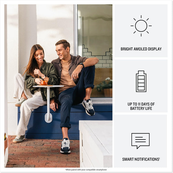 Garmin vívoactive 6, Amazon Exclusive, 42mm GPS smartwatch, AMOLED touchscreen, all-day health monitoring,fitness features,advanced sleep coaching,Music, up to 11 days battery life, Bone/Pink Dawn