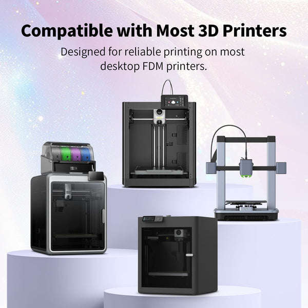 EONO Silk Rainbow PLA Filament 1.75mm, 1kg (4 x 250g), 3D Printer