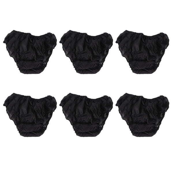 FILFEEL 50pcs Disposable Underwear, Portable Travel Underwear Disposable Panties for Outdoor Tourism Hotel Travel SPA Salon (Black) Free Size