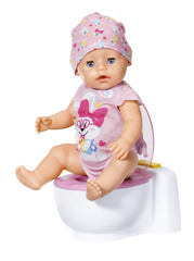 BABY born Bath Poo-Poo Toilet - Real Sound Effects - For Small Hands - Rainbow Glitter Poo - 43 cm - Ages 3 & Up