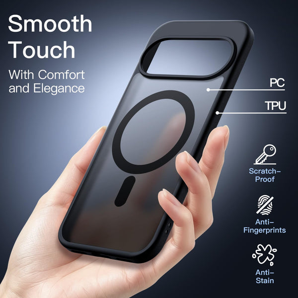 JETech Magnetic Matte Case for Google Pixel 11 Pro, Black