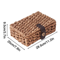 Water Hyacinth Storage Baskets Vintage Water Hyacinth Rectangular