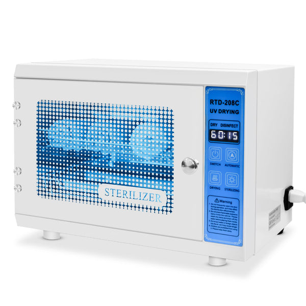 ANRUI UV Steriliser for Nail Tools: 12L Multi-Functional Nail Tool Cleaning Machine, UV Disinfection Cabinet with Timer Setting for Manicure, Home, Barbers, and Spas