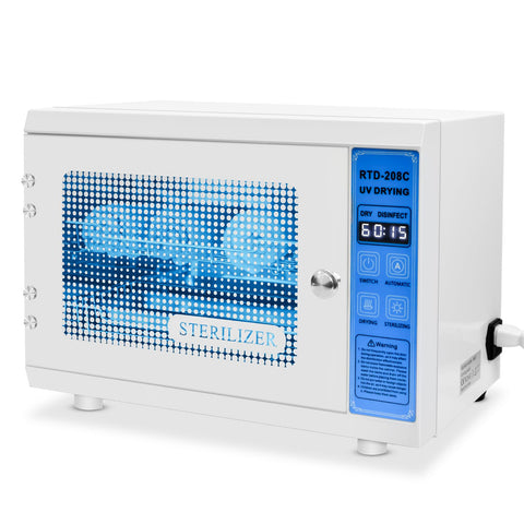 ANRUI UV Steriliser for Nail Tools: 12L Multi-Functional Nail Tool Cleaning Machine, UV Disinfection Cabinet with Timer Setting for Manicure, Home, Barbers, and Spas