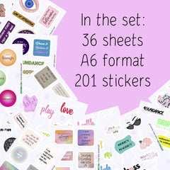 200Pcs Vision Board Stickers for Women, Vision Board Supplies Kit, Magazines - Motivational & Inspirational Stickers, Gifts for Women & Men