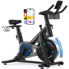 MERACH Magnetic Exercise Bike, Smart Training System, Quiet Comfort Ride