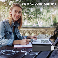 AC Outlet Portable Laptop Power Bank, Universal 31200mAh 100W Travel Laptop Charger & Fast Charging External Battery Pack for MacBook, Acer, HP, Samsung, Dell, ASUS, Lenovo, Notebook