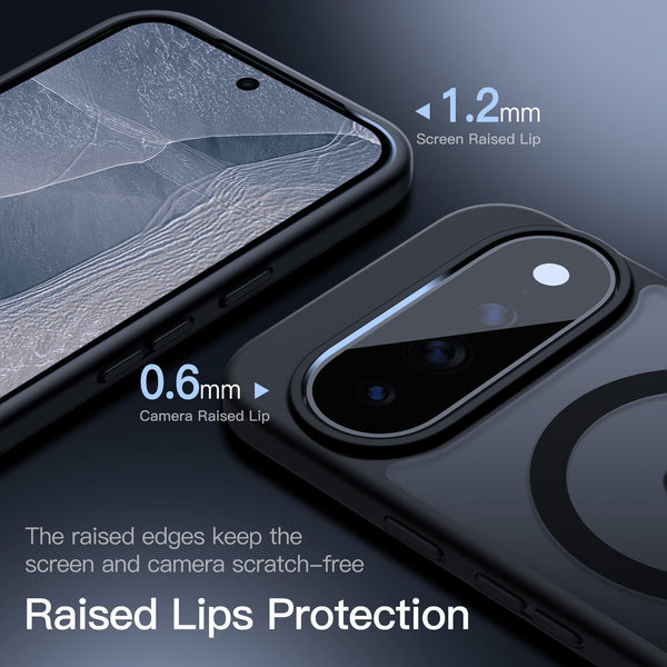 JETech Magnetic Matte Case for Google Pixel 11 Pro, Black