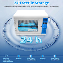 ANRUI UV Steriliser for Nail Tools: 12L Multi-Functional Nail Tool Cleaning Machine, UV Disinfection Cabinet with Timer Setting for Manicure, Home, Barbers, and Spas