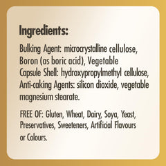 Solgar Boron 3 Mg Vegetable Capsules - Food Supplement, 100 Capsules (Pack of 1) - Vegan, Gluten Free