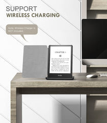 MoKo Case for 6.8" Kindle Paperwhite (11th Generation-2021) and Kindle Paperwhite Signature Edition, Light Shell Cover with Auto Wake/Sleep for kindle paperwhite 2021 E-Reader, Gray Forest