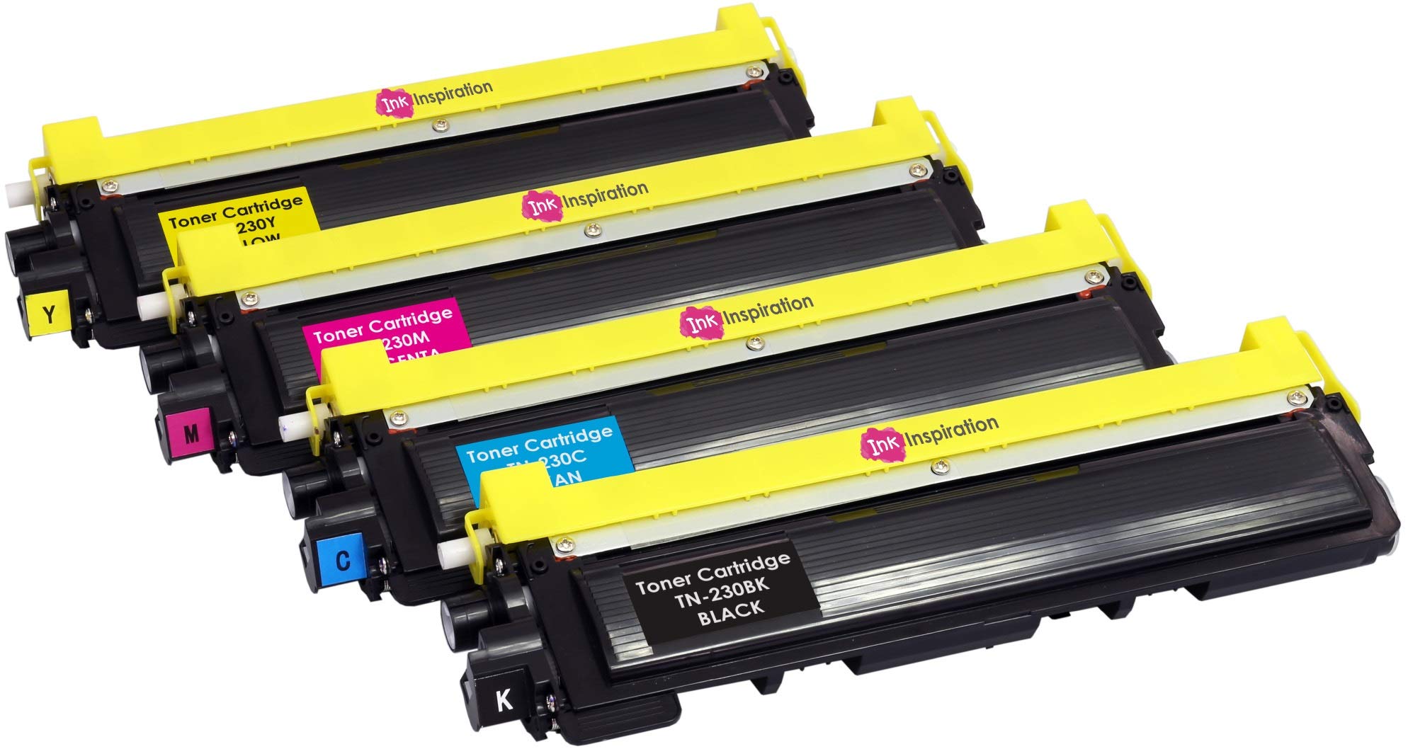Set of 4 Compatible TN230 Laser Toner Cartridges for Brother DCP-9010CN HL-3040CN HL-3045CN HL-3070CN HL-3070CW MFC-9120CN MFC-9320CW | Print Yield: 2,200 Pages (Black) & 1,400 Pages (Colours)