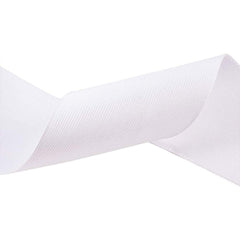 Trimming Shop 75mm (3 Inch) Wide Flat Elastic Band, Stretchable Waistband Tape Elastic Cord for Sewing Clothing, Garments, Dressmaking, DIY Craft Projects, White, 5 Metres