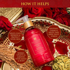 SPA CEYLON Cardamom Rose Body Lotion | Revitalizing Body Cream with Coconut | Almond & Himalayan Rose | Hydrating & Soothing for All Skin Types | Natural | Vegetarian & Ethical