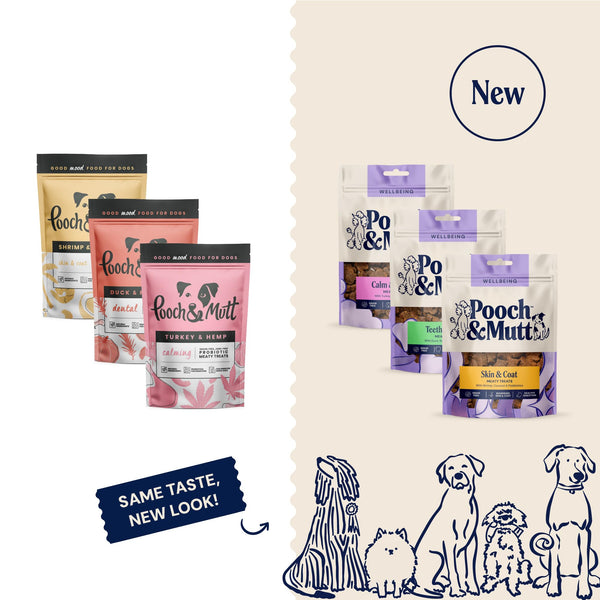 Pooch & Mutt - Meaty Dog Treats (Grain Free), Variety Set, Pack of 3x120g