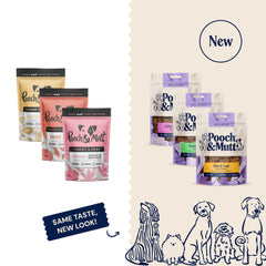 Pooch & Mutt - Meaty Dog Treats (Grain Free), Variety Set, Pack of 3x120g