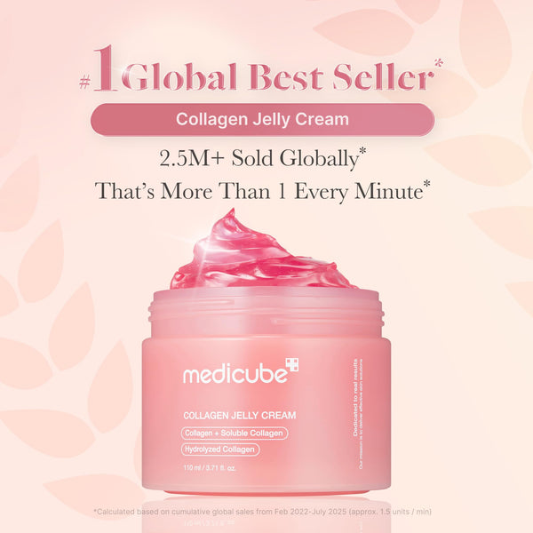 medicube Collagen Jelly Cream- Niacinamide & Freeze-Dried Hydrolyzed Collagen-Boosts skin barrier hydration & gives 24h Glow & Firmer looking skin | No artificial color, Korean skincare 110ml