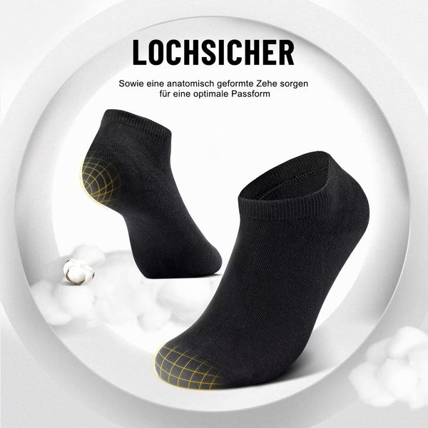 YouShow Sneaker Socken Herren Damen 10 Paar Schwarz Weiß Kurzsocken 39-42