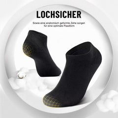 YouShow Sneaker Socken Herren Damen 10 Paar Schwarz Weiß Kurzsocken 39-42