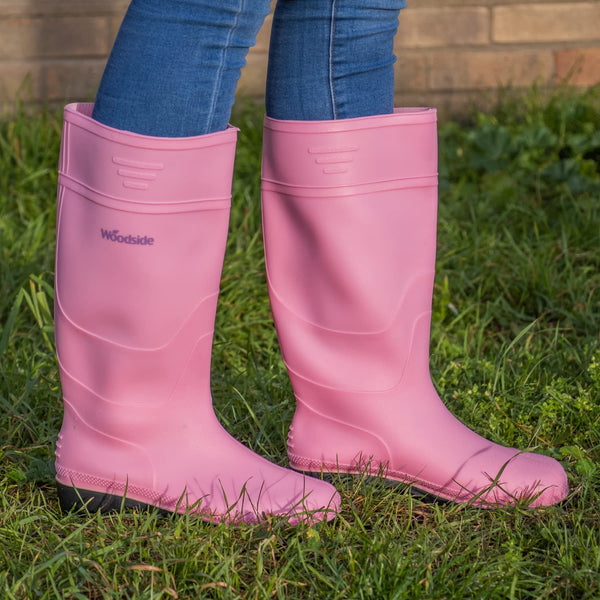 Woodside Wellington Boots Pink - Size 8