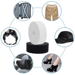 TOTSUN 6 Rolls of Black and White Stretch Elastic, Flat Elastic Bands Mixed Size Elastic Knit Spandex Spool for Sewing DIY Crafts Clothing (5m*1cm、2cm、3cm)