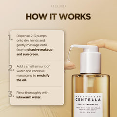 Madagascar Centella Light Cleansing Oil by Skin1004 for Women - 6.76 oz Cleanser
