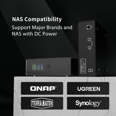 WALLECUBE 150W UPS with LiFePO4 Battery | Uninterruptible Battery Power Supply for NAS with USB Communication Port, Compact Without Noise